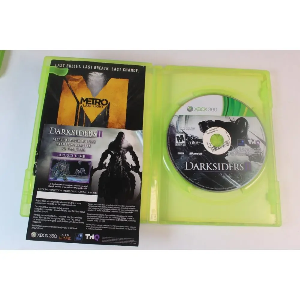 2 game lot/bundle: Darksiders 1 and 2 (Microsoft Xbox 360) Authentic, Complete